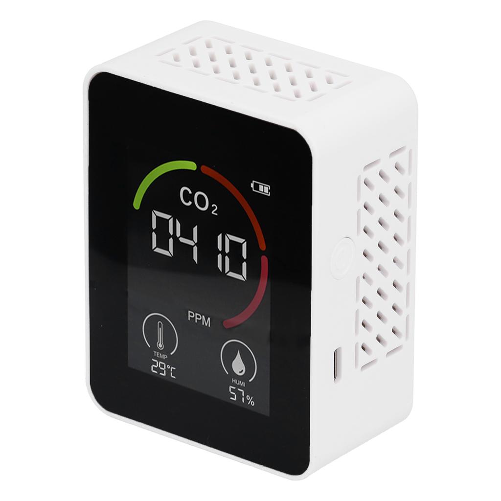 Smart Carbon Dioxide Detector USB Charging Infrared Temperature Humidity Air Quality Monitor