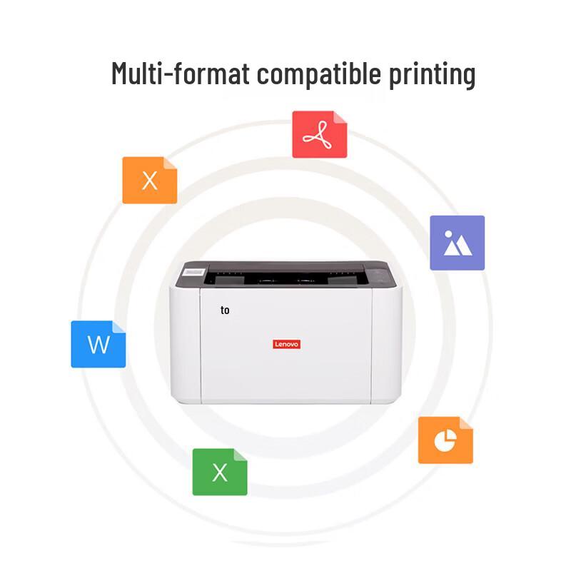 Lenovo L2002W Wireless Black and White Laser Printer CN Plug (adapter Included)
