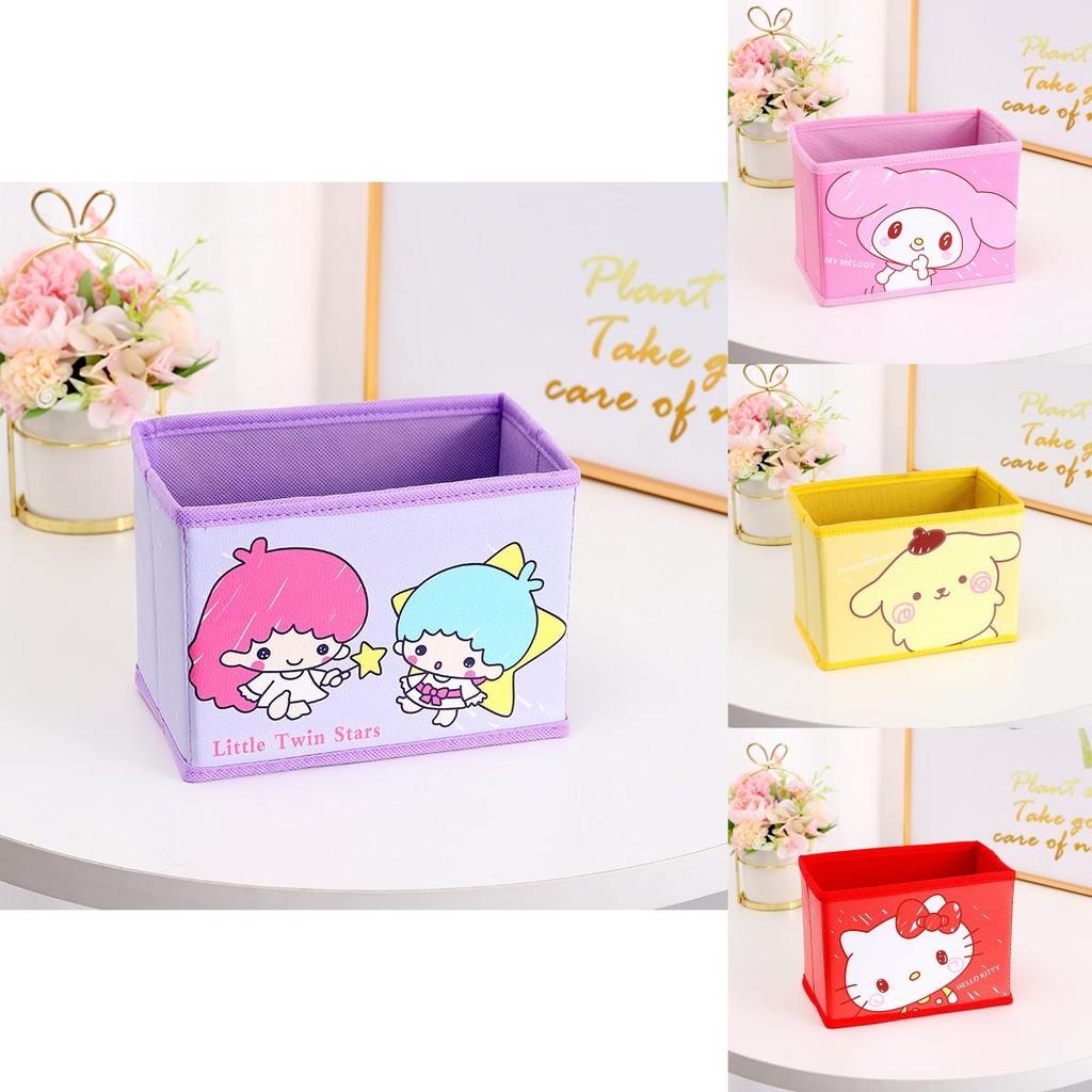 Hello Kitty Kuromi Cinnamoroll My Melody Muster Faltbare Schreibtisch-Aufbewahrungsbox Für Büro Und Schule