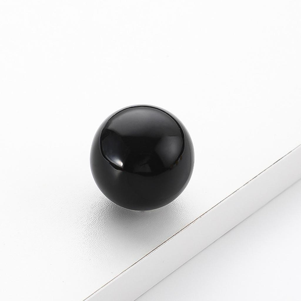 2pcs Minimalist Glossy Ceramic Single Hole Cabinet Door Drawer Handles Suitable for Home Decoration