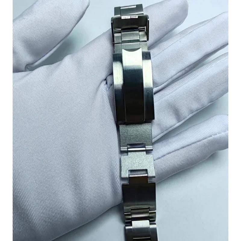 20mm přezka s posuvným zámkem a mikro nastavením nerezový řemínek na hodinky pro Rolex Submariner Deepsea Daytona GMT řemínek náramek