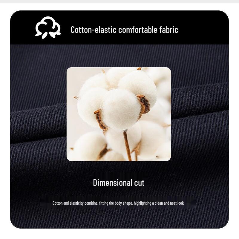 Caizi Men's Slim Fit Business Casual Straight Leg Pants