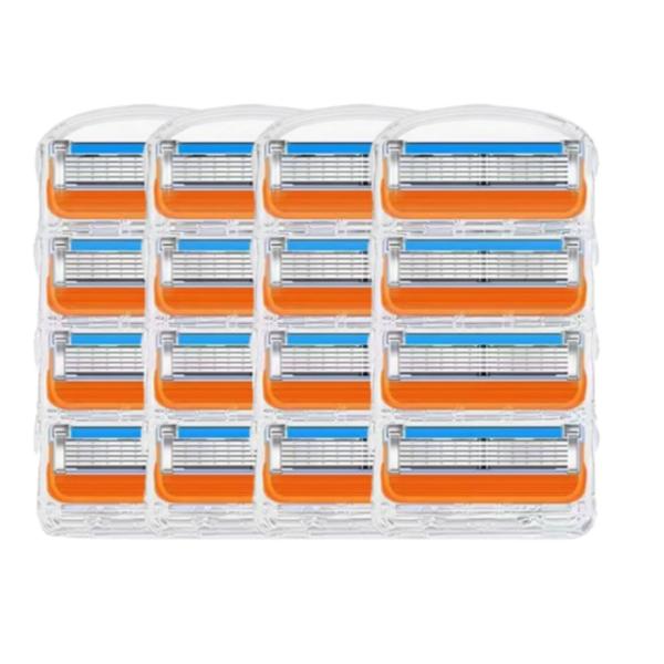 

[16 шт.] Совместимые лезвия для бритвы Gillette Fusion Power с 5-слойным лезвием, корейские лезвия для бритвы