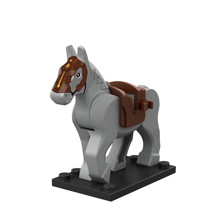 Horse Figure War Minifigures Building Block Model Desktop Decor Children Gift