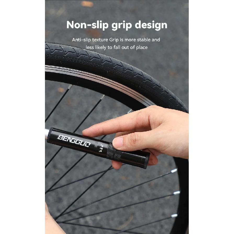 Bicycle Portable Mini Pump, Suitable for Both American and French Multifunctional Pumps