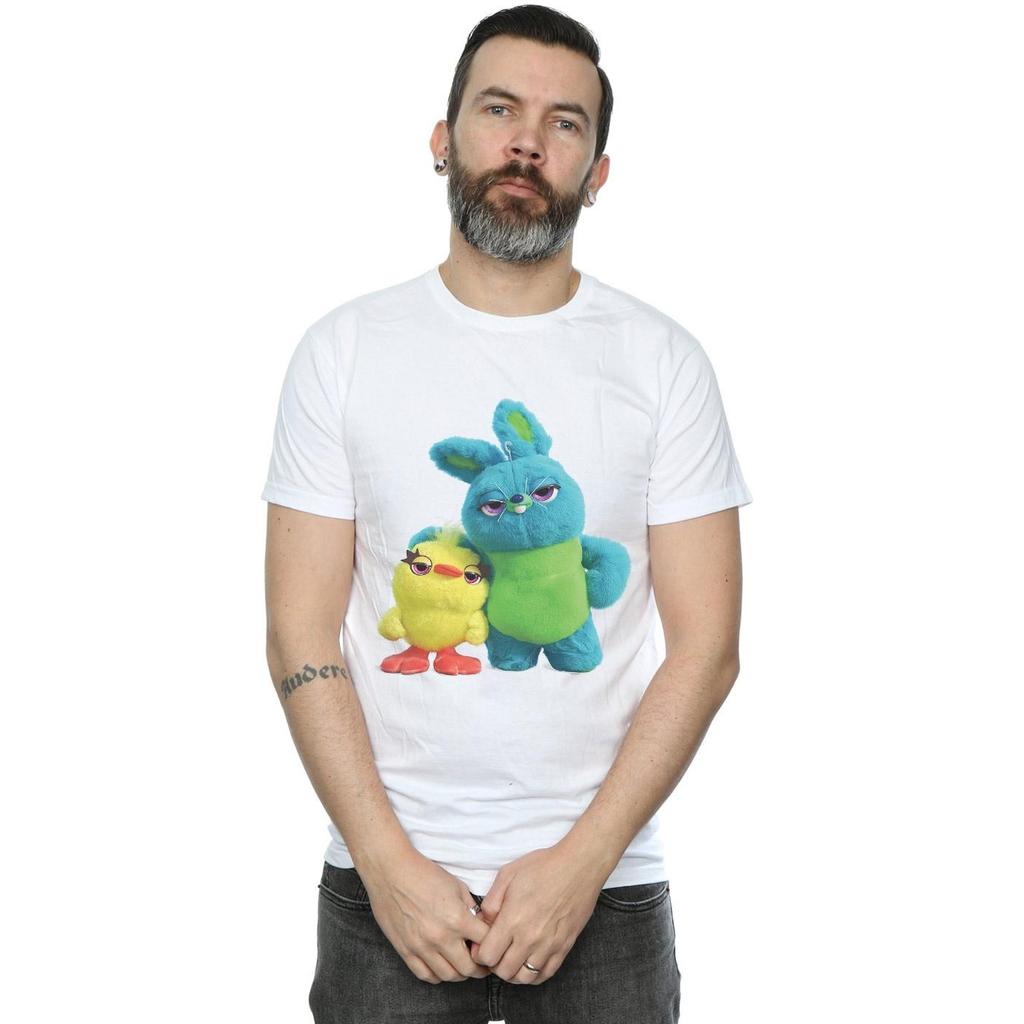 Disney Mens Toy Story 4 Ducky And Bunny T-Shirt