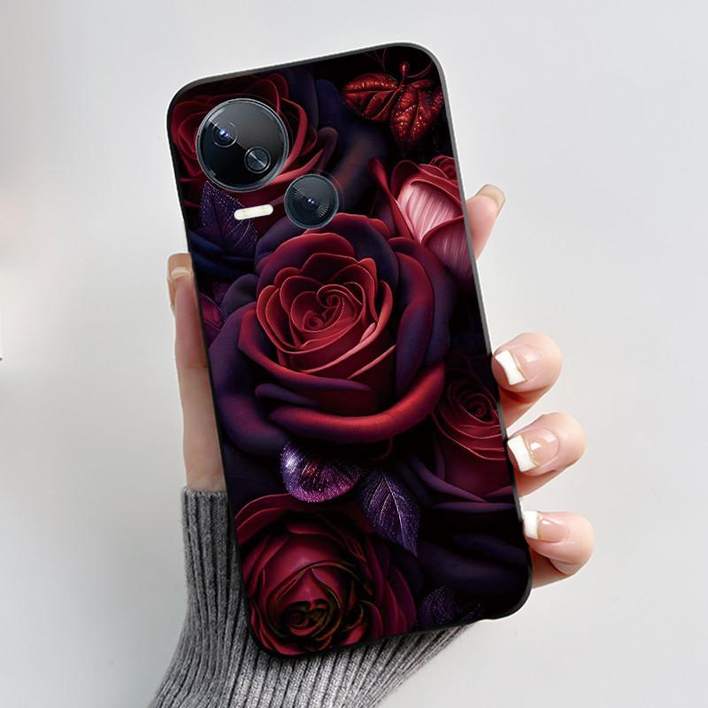 Hülle Für Tecno Spark 10 5G KI8 Handyhülle Ästhetisch Luxuriös Niedlich Cool Jungen Mädchen Schwarz Matt Weiches Silikon Rückseite TPU Schale