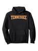 Vintage Orange Tennessee Statehood Hoodie - Retro College Style Pullover with "TENNESSEE" Print