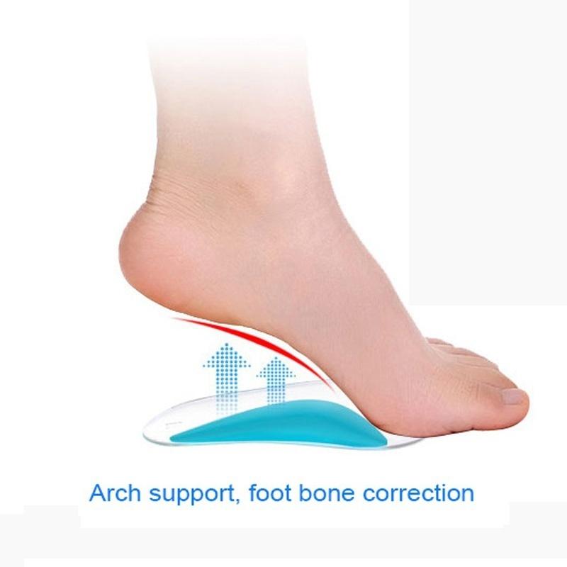 Kids Gel Orthotic Orthopedic Insoles for Children Shoes Flatfoot Corrector Arch Support Orthotic Pad
