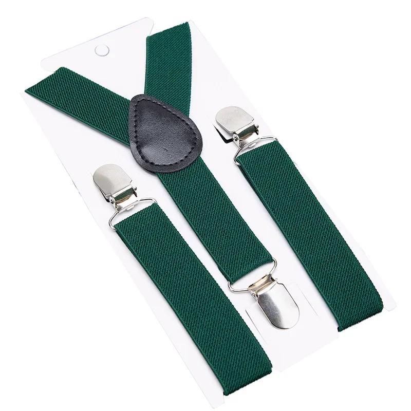 Elastic Kids Suspenders Black Fashion Children Boys Braces Girls Adjustable Suspenders Baby Wedding Ties Accessories