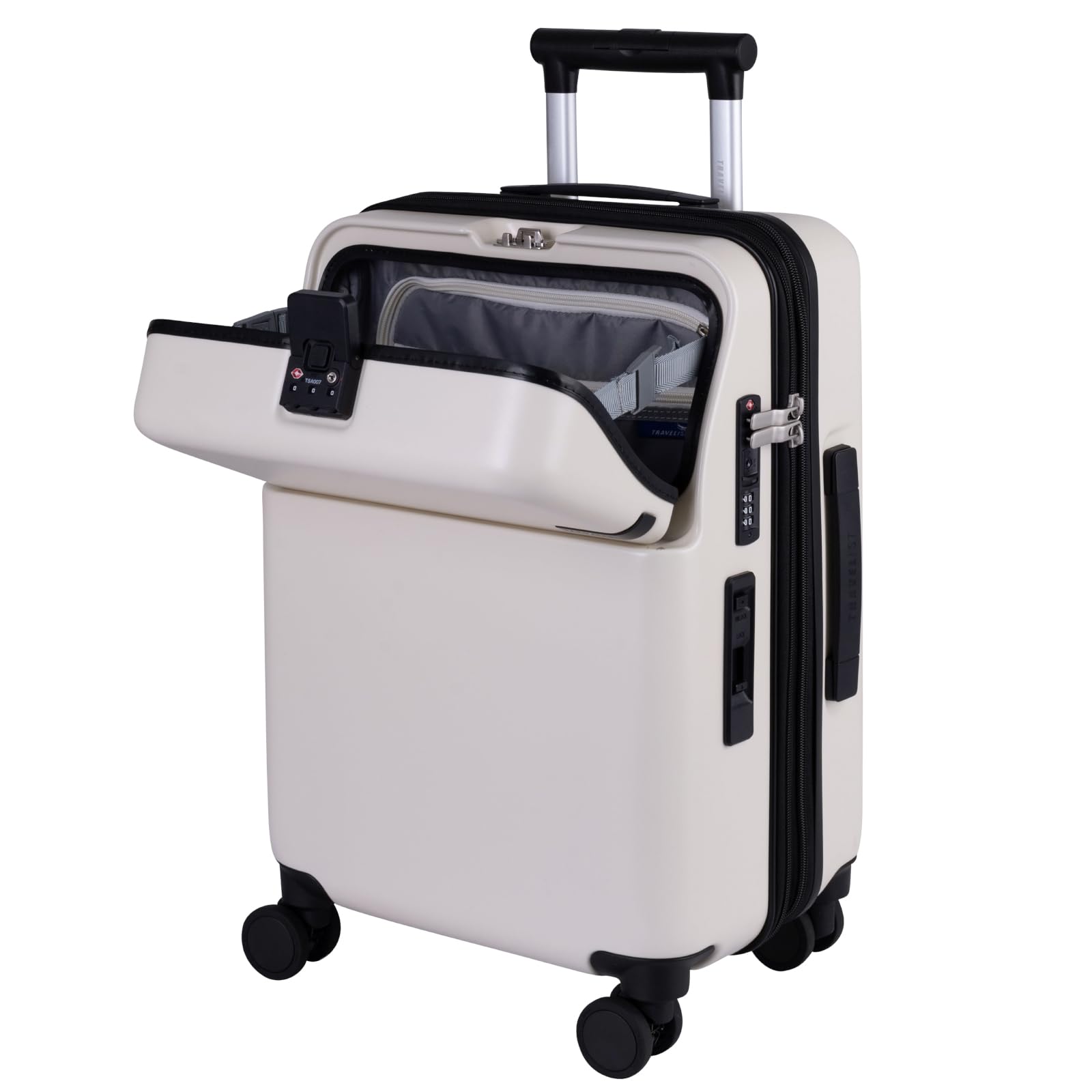 

Carry Top Small 3 Front Ivory [Travelist] Валіза, Валіза, Відкриття одним дотиком, Ручна поклажа, Розмір, Ночі/4 дні, Стопор, Розширювана, Перша, Відкриття, слонова кістка