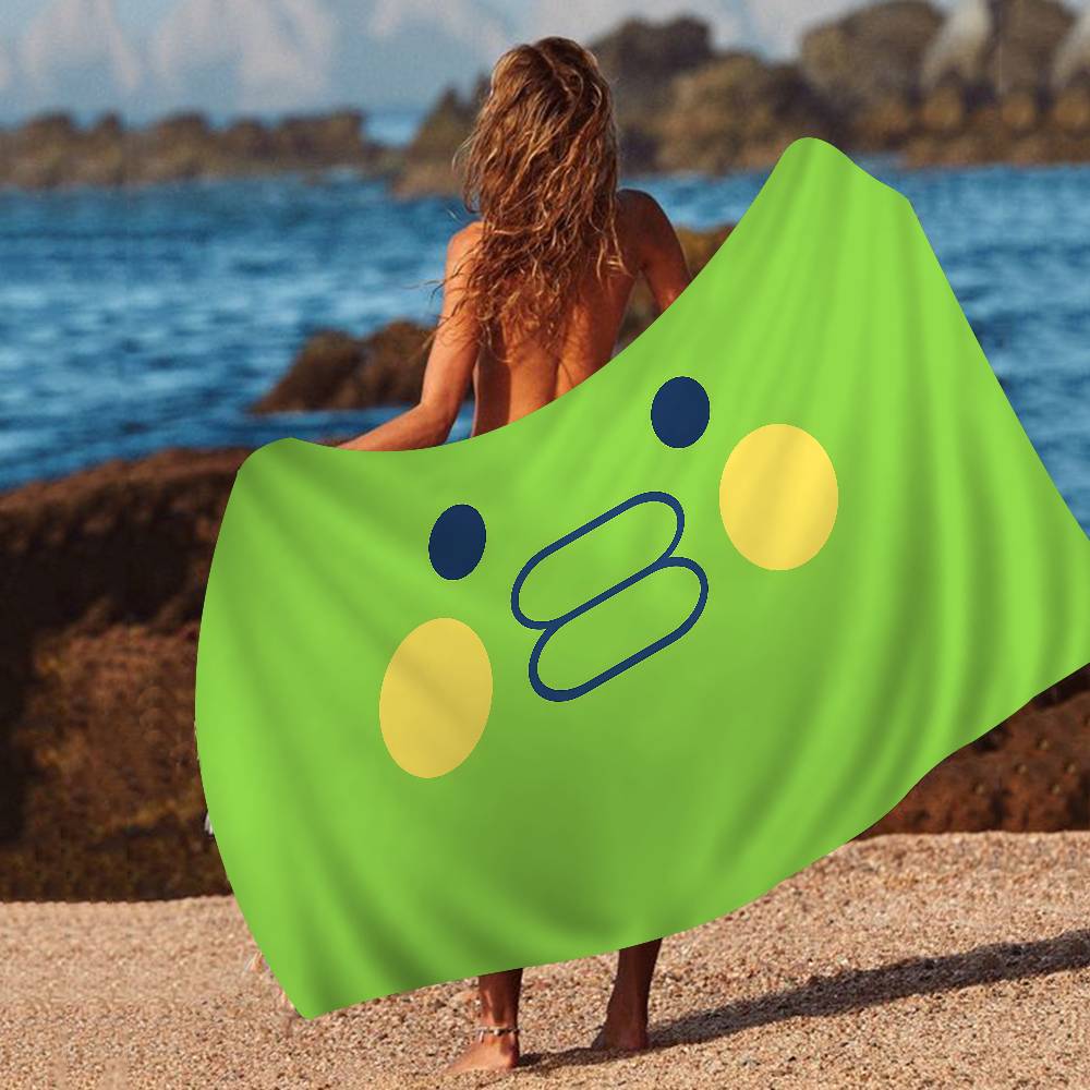 Classic T-Tamagotchi Cut Friend Game Microfiber Printed Beach Towel Mountain Climbing Yoga Beach Running Absorbent Soft Towel