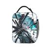 Hatsune Miku Manga Insulated Lunch Bags High Capacity  Reusable Thermal Bag Tote Lunch Box School  Picnic Bento Pouch