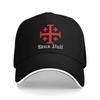 Berretto da Baseball Croce di Gerusalemme da Cavaliere  Casuale FeUnisex Unisex Cappellino Trucker Visiera Parasole Stampa Tennis Skate Snapback Cappellino Regalo di Compleanno