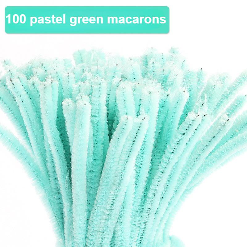 100 Stück 30cm Chenille-Stiele Pfeifenreiniger Kinder Plüsch Lernspielzeug Bunte Pfeifenreiniger Spielzeug Handgemachtes DIY Bastelbedarf