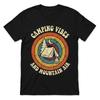 Vintage Camping Graphic Tee Retro Mountain Hiking Outdoor Mens T-Shirt