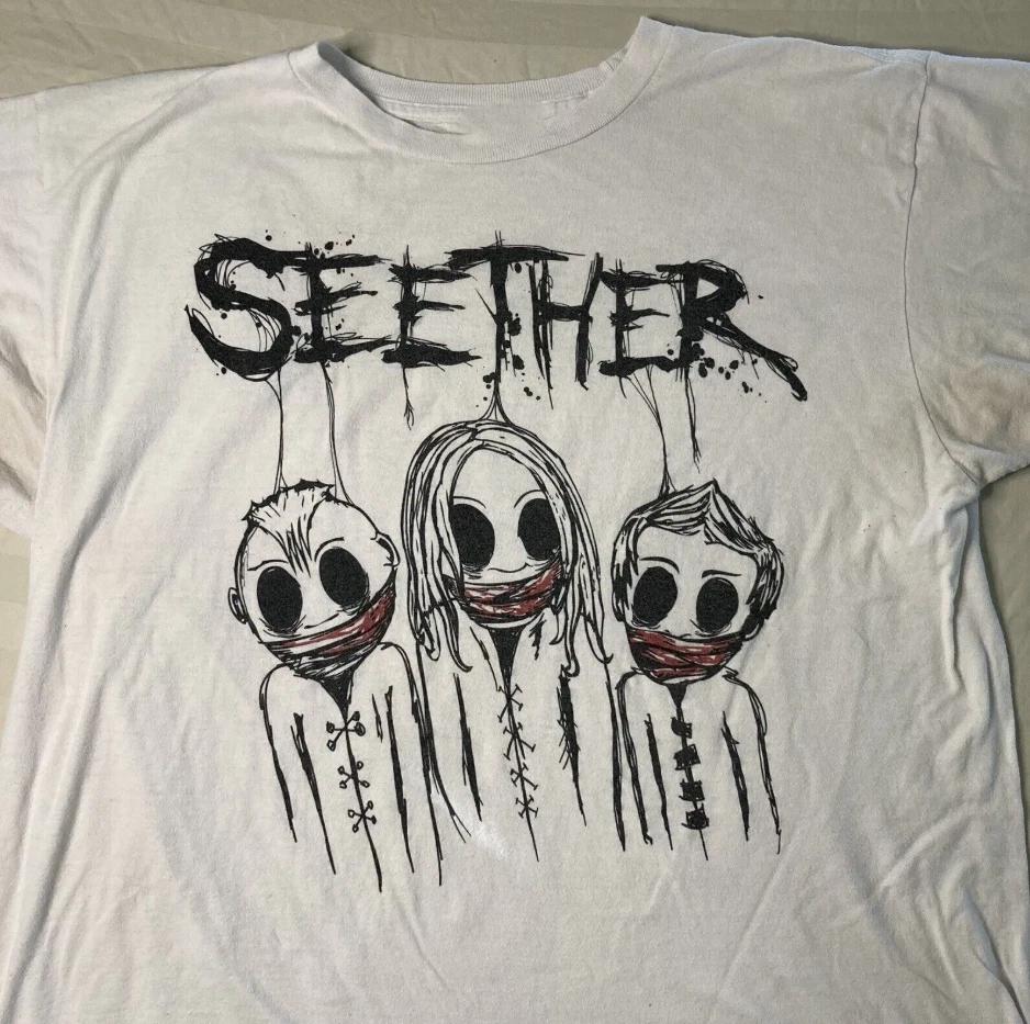 SEETHER Band Collection Gift For Fan S to 5XL White T-shirt