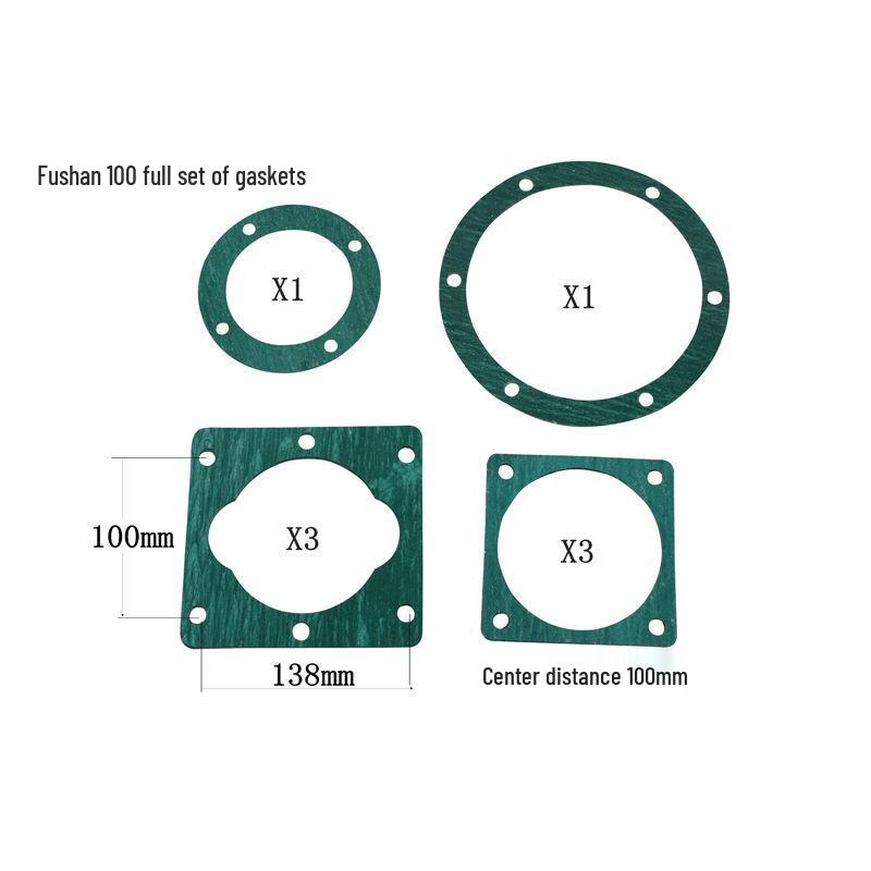 Air Compressor Head & Cylinder Seal Kit: Paper, Steel Wire, Asbestos Gaskets & 3P Air Rod Gasket