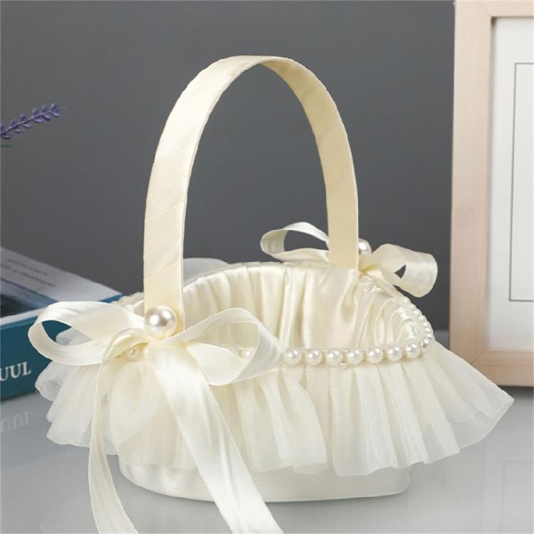 Wedding Baskets for Flower Girls Bridesmaid Anniversary Ceremony Candy Basket