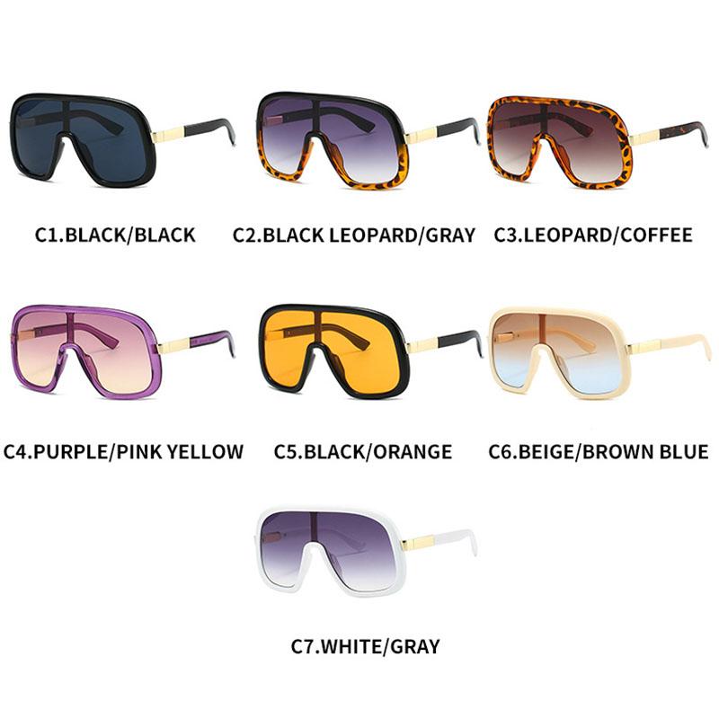 Y2K Vintage Oversized Sunglasses for Women Men Punk Big Frame Luxury Designer Shades UV400 Protection