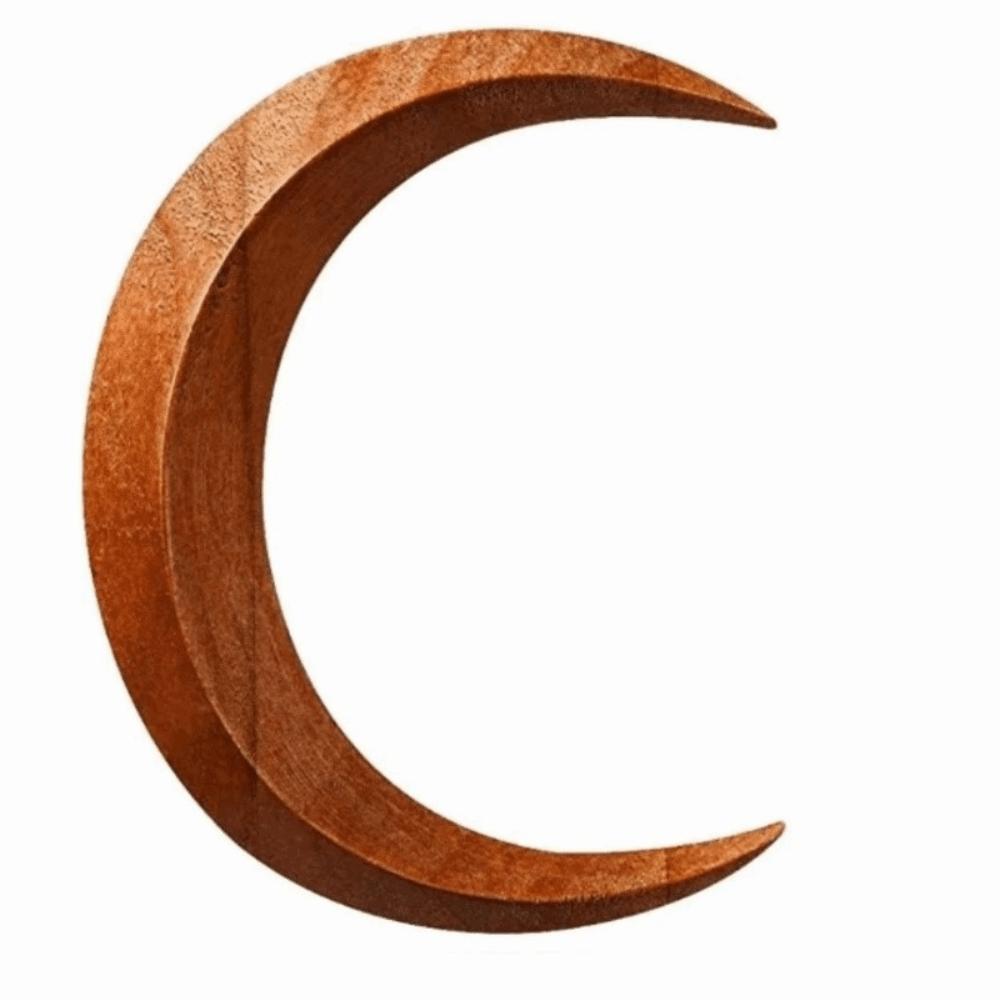 Handcarved Crescent Hair Fork Solid Handcrafted Hair Stick High-end Wooden Half-Moon Hairpin Women Big