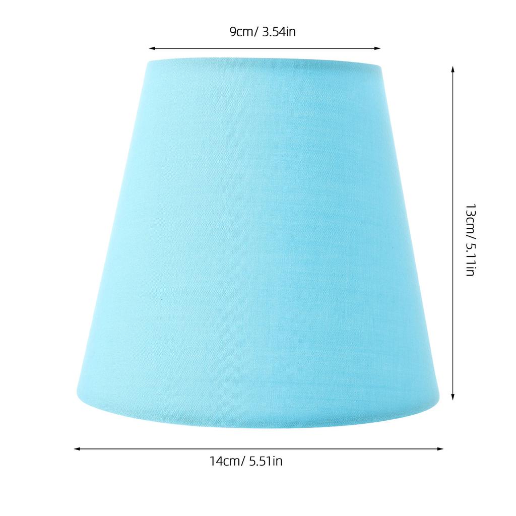 Clip-on Fabric Tabletop Lamp Shade Soft Comfortable Lampshade Cover for Desk Lamp Light Cover Household Lighting Replacement