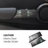 Car Interior Door Handle Knob Leather Sticker For Mini Cooper S F56 F55 R55 R56 R57 R58 R59 Car Interior Stickers Accessories