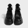 2025 Y2k Black Gothic Mary Janes Casual Pumps Chunky High Heels Goth Bow Tie Decor Lolita Platform Shoes Women