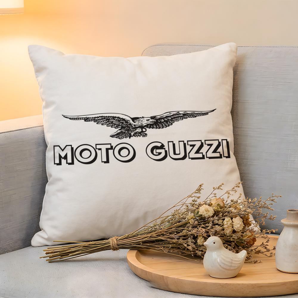 Cushion Cover  Linen  SkinFriendly Soft Decorative Case For Sofa Home Decor Moto GGuzziS Pillow Cover