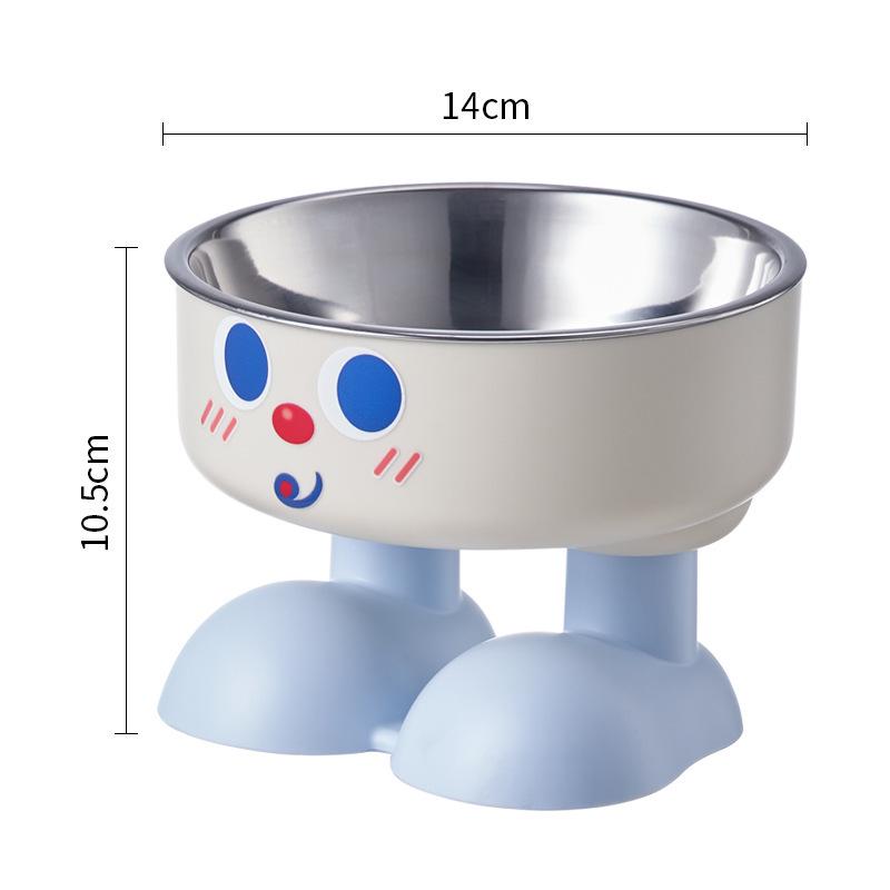 Stainless Steel Elevated Pet Bowl - Non-Slip, Anti-Tip Design for Cats & Dogs Individual OPP bag packaging
