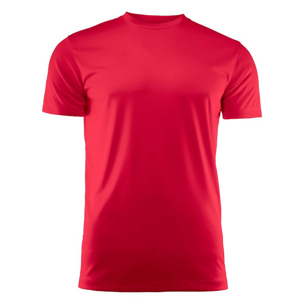 Męski T-shirt Run Active Printer RED