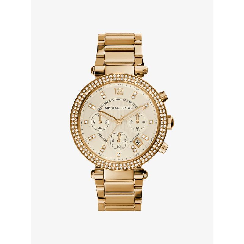 Часы Michael Kors Parker с золотистым покрытием MK5354 золотой