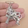 Egypt Egyptian Amulet Keychains Women Jewelry Accessories Ankh Charms Chain Wedding Souvenir Gift for Guest Kids Personalized