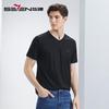 Men's Summer Silk Blend Casual Round Neck T-shirt