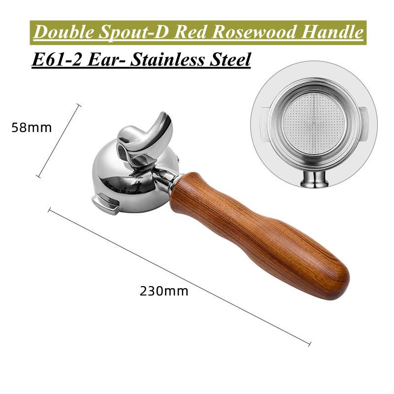 E61 Group head 58mm Filter Holder For Expobar FAEMA RANCILIO LACIMBALI Coffee Machine Spout Bottomless Portafilter Coffee Maker