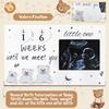 OurWarm Sonogram Picture Frame, Ultrasound Picture Frames with Baby Countdown Weeks, Baby Announcement, Birth Information, Expecting Mom Parents to