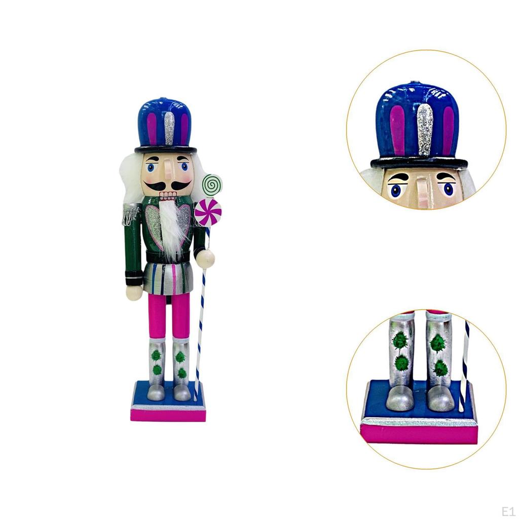 Weihnachts-Nussknacker-Figur Dekorationen Handwerk Sammlerstücke Figuren Feiertag