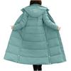 Women's Fashion Leisure Winter New Cotton-padded Jacket Slim Lengthened Thick Cotton-padded Jacket
