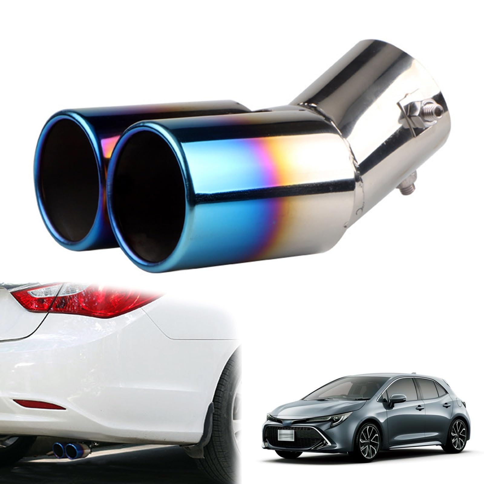 Muffler Cutter, 2 Pieces, Toyota Corolla Sports 210 Series, June song синий