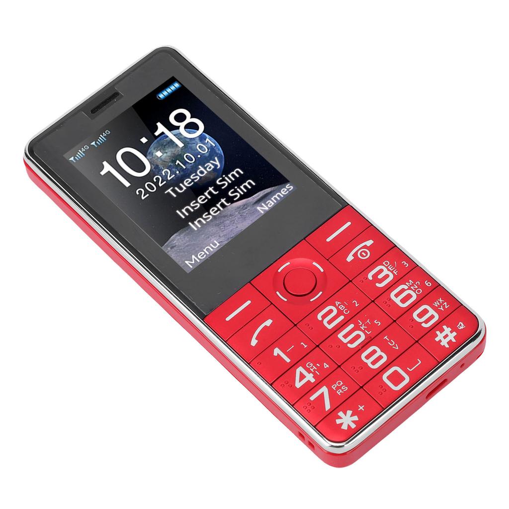 Unlocked Cell Phone 2G Dual SIM Big Key Basic Phone with 2.4 Inch Color Screen SOS Emergency Call Loud Speaker