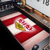 VfB Stuttgart Fußballmuster Mauspads Nicht?Rutschfestes Gummi-Basis Gaming-Mauspad Für Schreibtisch Büro Zuhause