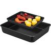2 Pcs Oven Trays Stainless Steel Baking Trays Toaster Oven Tray Baking Sheet Pan Kitchen Oven Roasting Pan