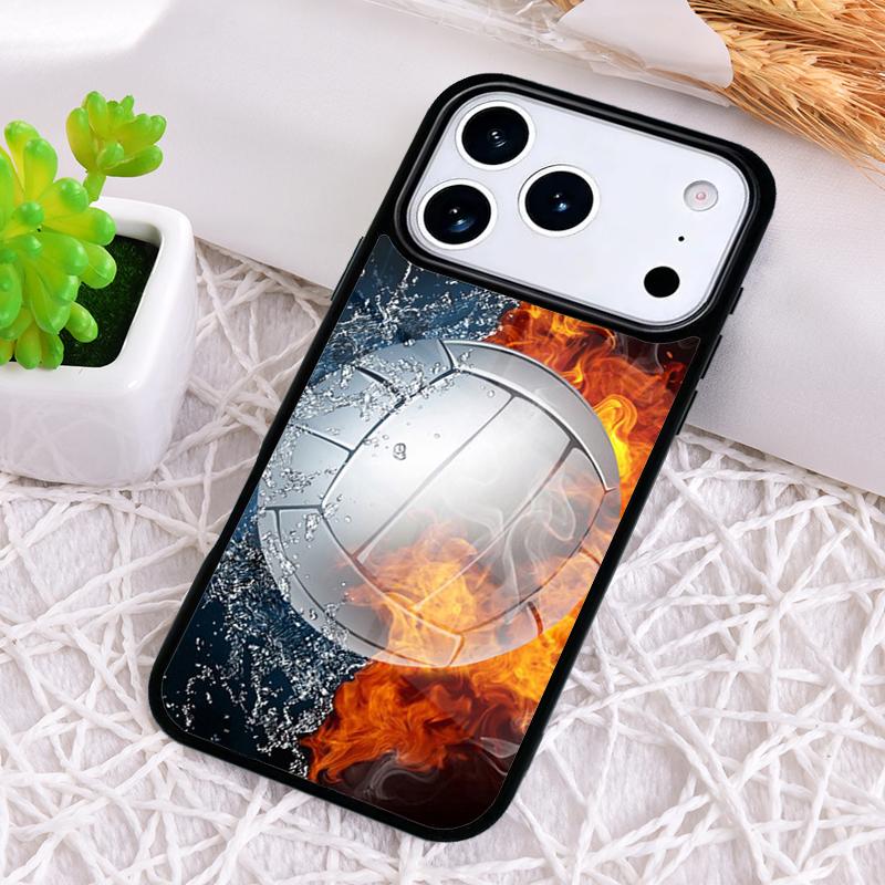 Love Play Volleyball Phone Case for iPhone 17 Air 16 15 11 12 14 13 Pro Max Shockproof Cover
