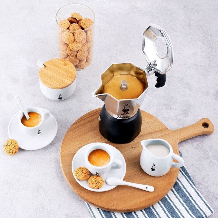 Cafetière Moka - Bialetti - Brikka 2023 - 2 tasses - Aluminium - Noir