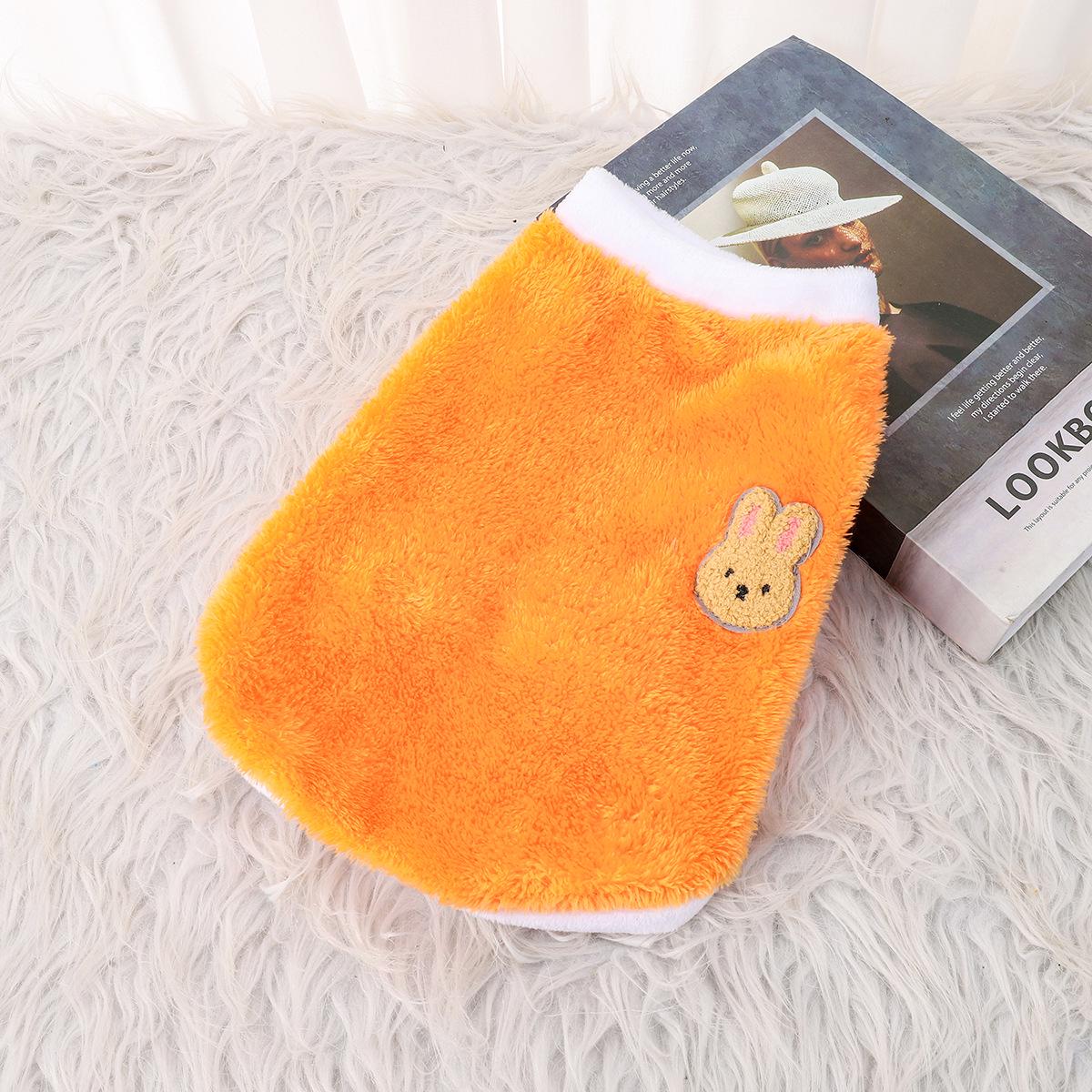 

Осенне-зимняя одежда для домашних животных - однотонный флис с рисунком для собак (Бишон, Тедди) Конструкция с двумя ножками M (3-5 lbs)