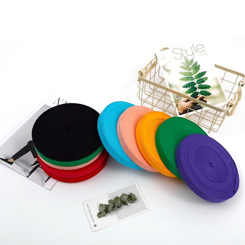 Barevné bavlněné stuhy v rybí kosti připravené k použití (1cm & 2cm)