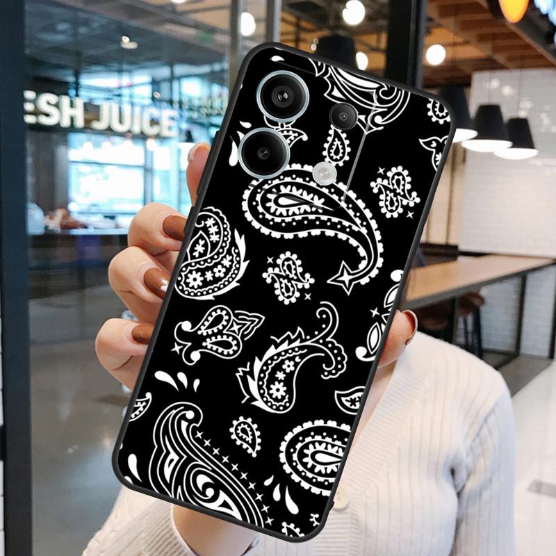 Bandana Seamless Pattern Case For Xiaomi Redmi Note 11 9 10 12 13 14 15 Pro Plus Redmi 15 15C 10C 12C 13C 14C Cover