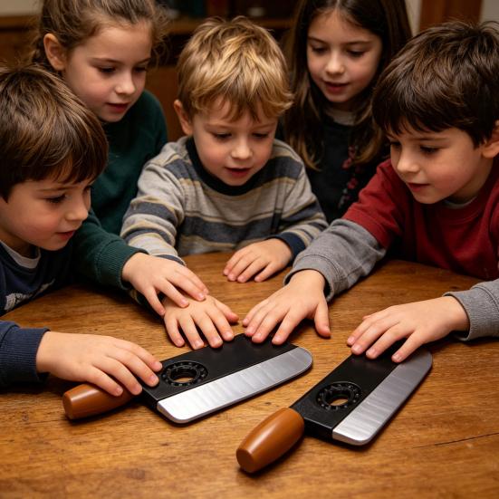 3D-gedruckter Cutter Fidget Spinner Spielzeug Stressabbau Rollende Kugel Drehend Küchenmesser Spielzeug Konzentrationshilfe Angstreduktion Entspannung Schreibtischspielzeug