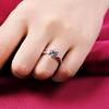 Adjustable 6mm Six-Claw Diamond Ring for Elegant Marriage Proposals