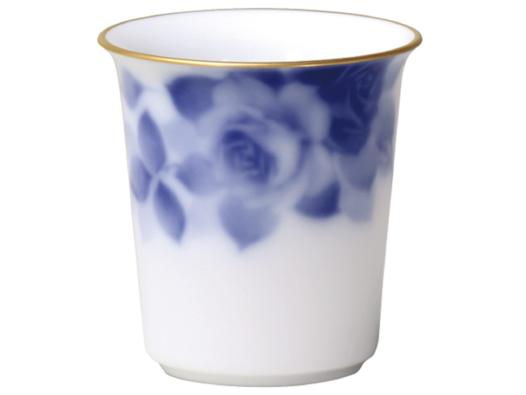 

Okura Art Pottery Blue Rose Mini Cup, Coffee/Tea, Approx. 85cc, Made in Japan, 119C/8011-A